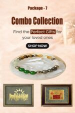 7 Horses on Raw Pyrite Frame + Vyapar Vriddhi Yantra on Pyrite Frame + Dhan Yog Bracelet